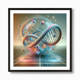 DNA Double Helix - 2 Art Print