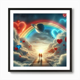 Saturn And Love Art Print