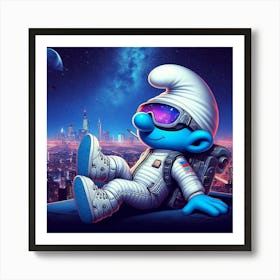 Smurfs In Space Art Print