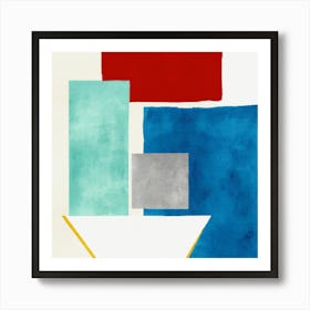 Abstract Geometric Modern Shapes Art Print