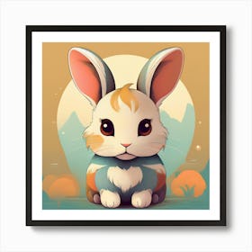 Cute bunny Art Print