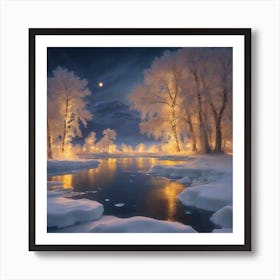 Winter Landscape Art Print