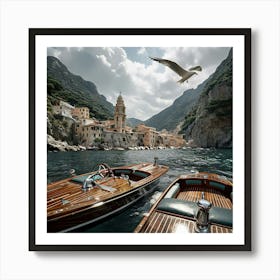 Two Boats On The Water Art Print