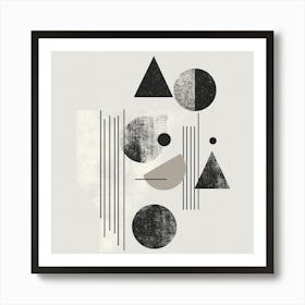 Creatai 24830 A Minimalist Illustration Featuring An Abstract 2c420407 1469 4a92 B069 49c49ffdf583 0 Art Print