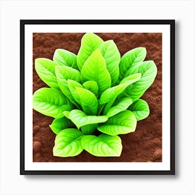 Small Green Plant In Soil Art Print