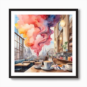 Coffee Shop 2 Art Print