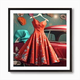 Vintage Dress Art Print