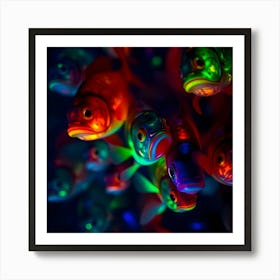 Glow In The Dark Fish Art Print