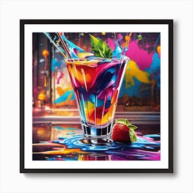 Colorful Drink 1 Art Print