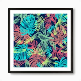 Leaves Tropical Picture Plant 1 Art Print