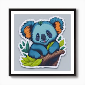 Koala Sticker 7 Art Print