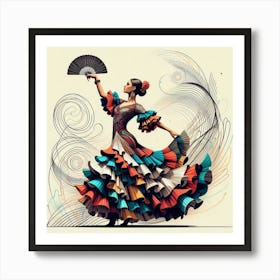 Flamenco Dancer 5 Art Print