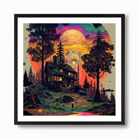 House In The Woods Art Print