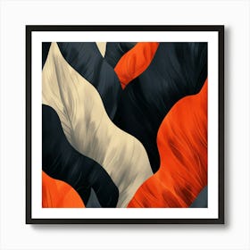 Abstract Leaves Art Print