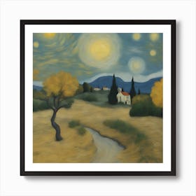 Van Gogh inspired art Art Print