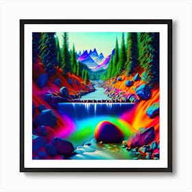 Rainbow River Art Print