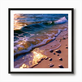 Sunset On The Beach Art Print