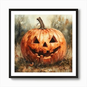 Halloween Pumpkin 1 Art Print