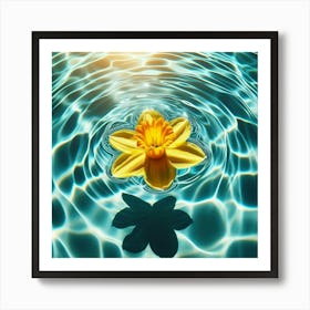 Daffodil In Water Art Print