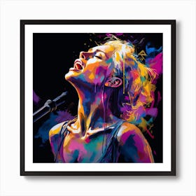 Woman Singing Art Print