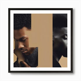 Three Men With Afro Hair Art Print