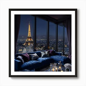 Paris At Night Art Print