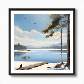 Winter Landscape Art Print