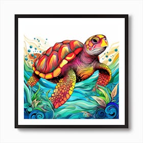 Sea Turtle 7 Art Print