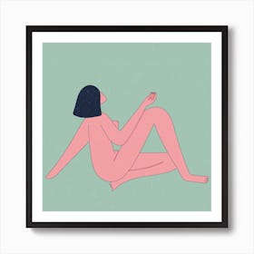 Naked Lunch Square Art Print