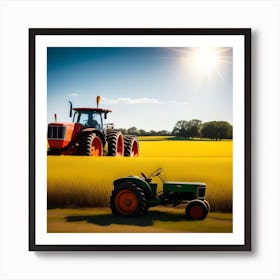 Sun-Kissed Tractors Art Print