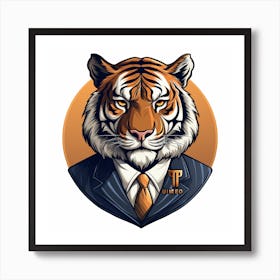 Tiger Logo Art Print