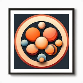 Circle Round Shape Design Graphic Symbol Icon Geometry Figure Form Symmetry Balance Circ (2) Art Print