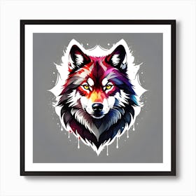 Wolf Head 5 Art Print
