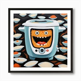 Monster Rice Cooker Art Print