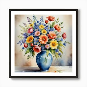 Flowers In A Vase Art Print