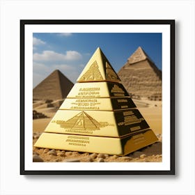 Piramide De Oro Abundancia Personal Art Print