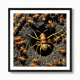 Ant Colony 8 Art Print