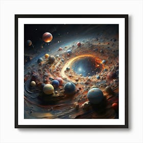 Galaxy In Space Art Print