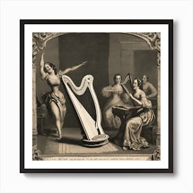 Harpists Art Print