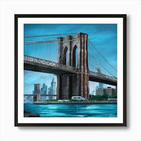 Brooklyn Bridge Art Illustration Otfvhmkasguknalu1afpgq Ztn4fuvgqbougaba1t6xtw Art Print