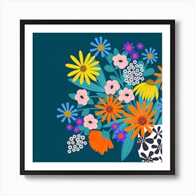 Bouquet Of Flowers Art Print