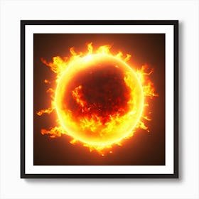 Sun In Flames Art Print