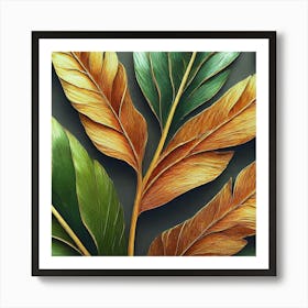 Leaf Painting Art Print