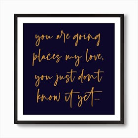 Going Places Square Art Print