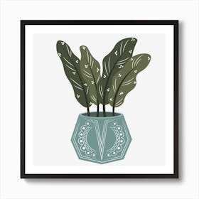 Indoor plant vase Art Print