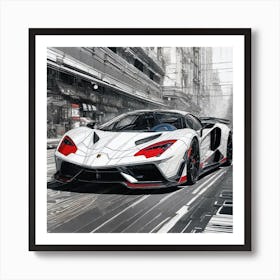 Lamborghini 194 Art Print