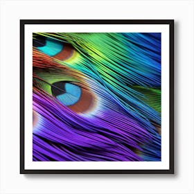 Peacock Feathers 23 Art Print