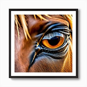 Eye Of A Horse 12 Art Print