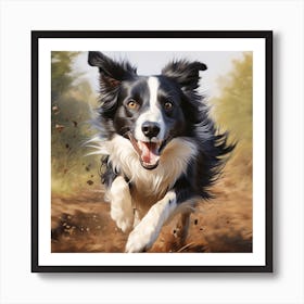 Border Collie Art Print