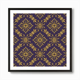 Purple Seamless Pattern Art Print